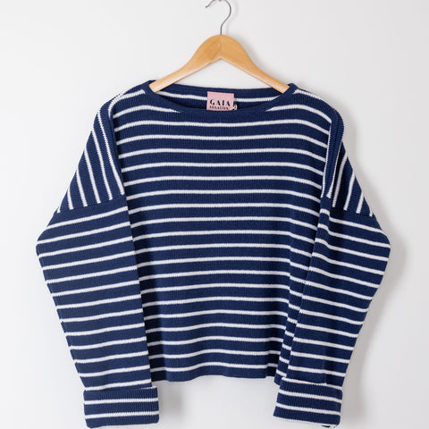 popeye breton shirt - blue with white stripes 