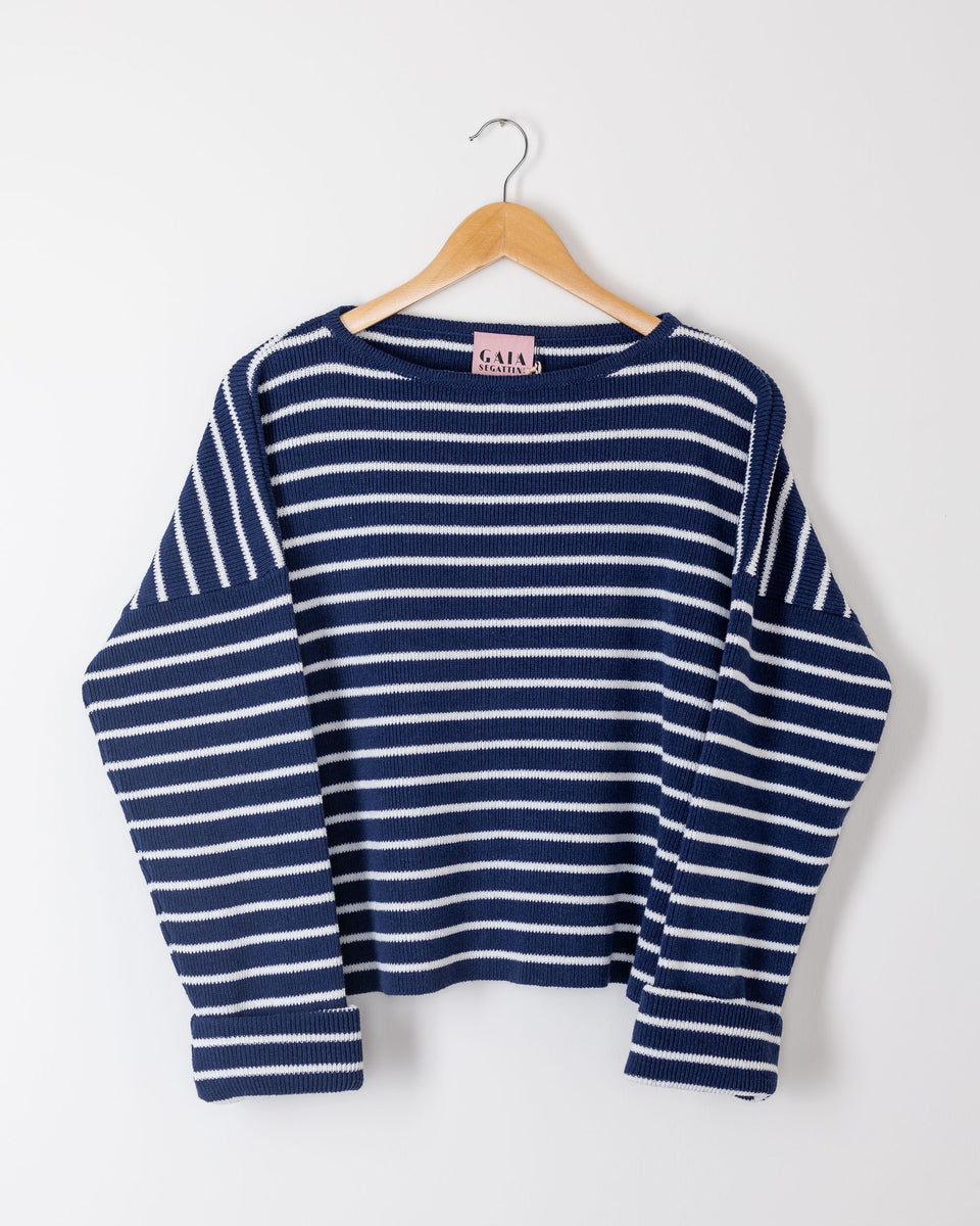 popeye breton shirt - blue with white stripes 