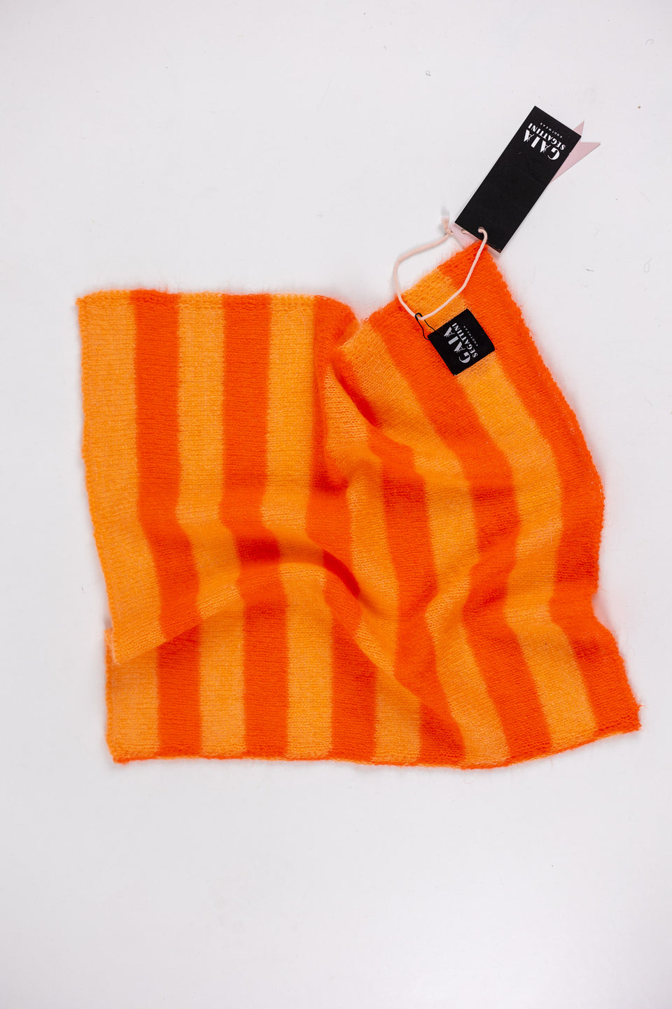 Pet Forever - Mini mohair scarf - Orange Fluo pink