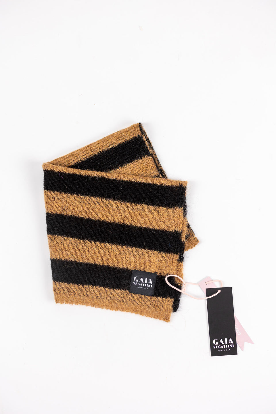 Pet Forever - Mini mohair scarf -  Camel black