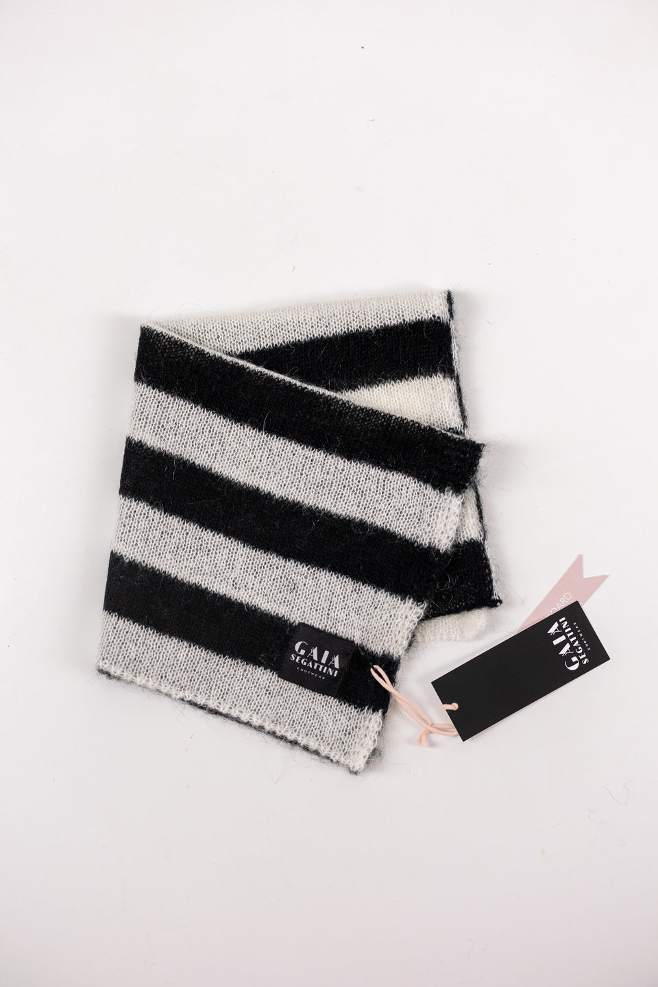 Pet Forever - Mini foulard in mohair - Panna Nero