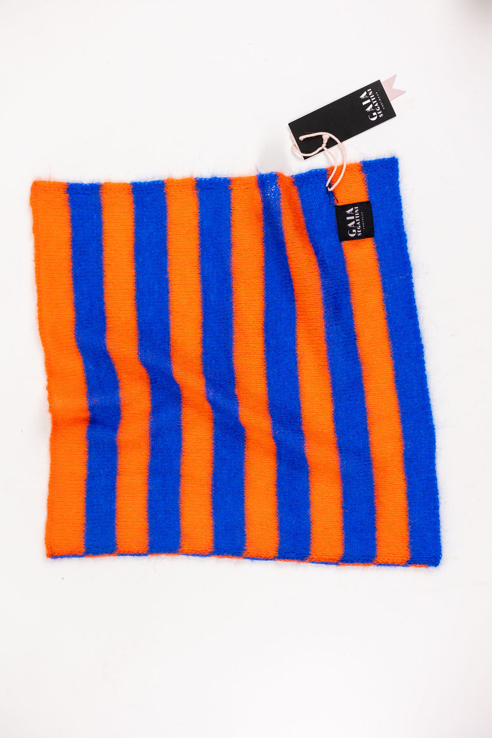 Pet Forever - Mini mohair scarf -  Royal blue Orange