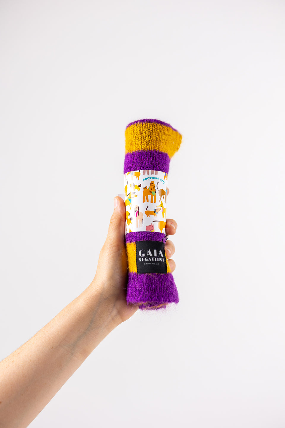 Pet Forever - Mini mohair scarf -  Purple Sunflower