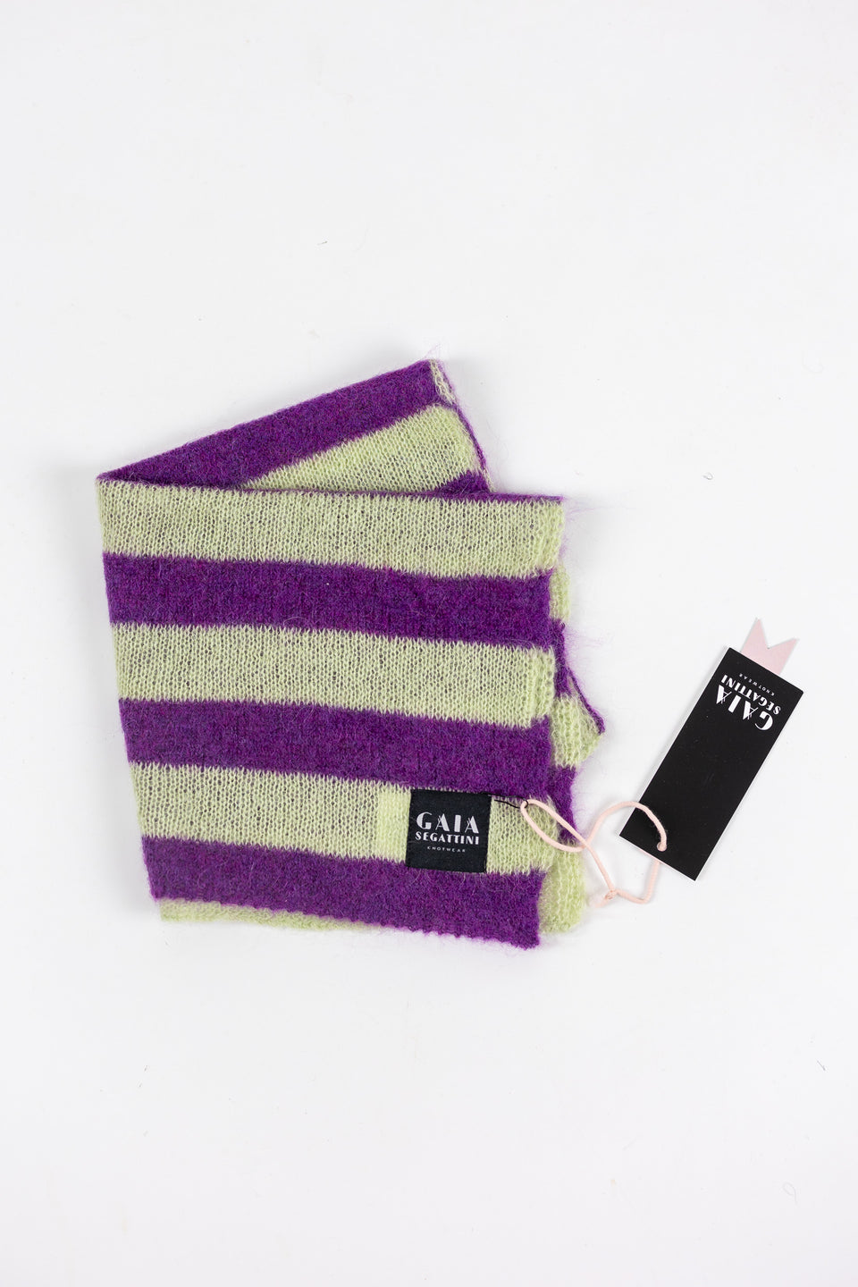 Pet Forever - Mini mohair scarf -  Purple Pistachio