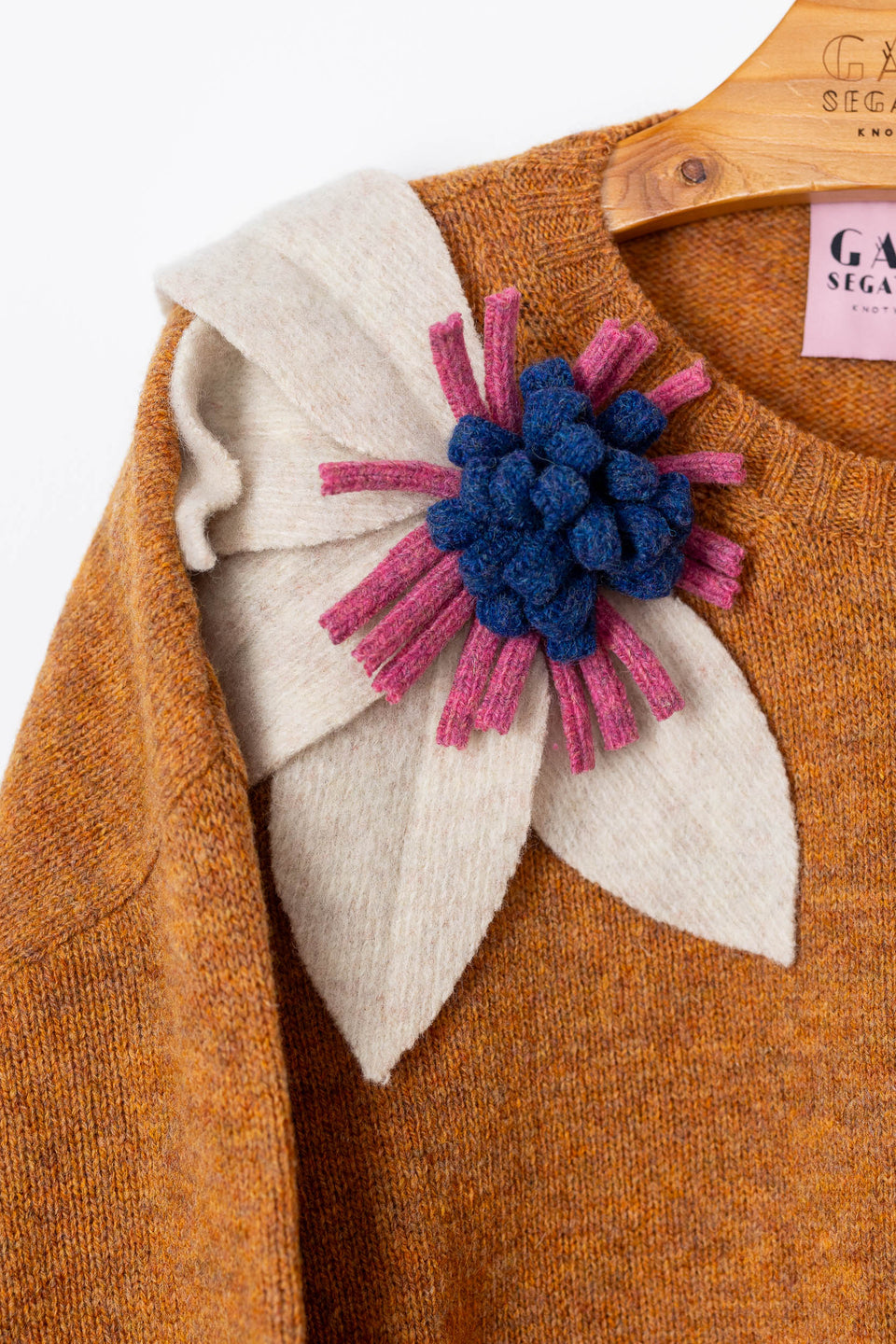 Bloom - nespola fiore écru, pink e denim