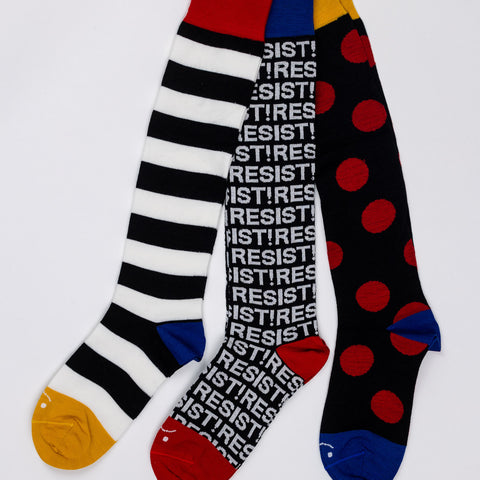 Knotwear Socks Resist! - 3 Pack Whool Black/White/Red
