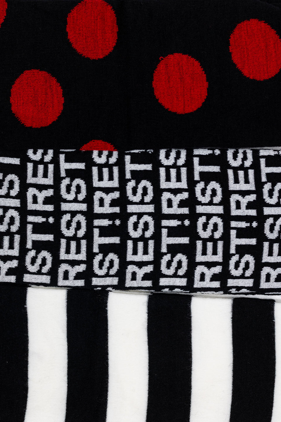 Knotwear Socks Resist! - 3 Pack Whool Black/White/Red