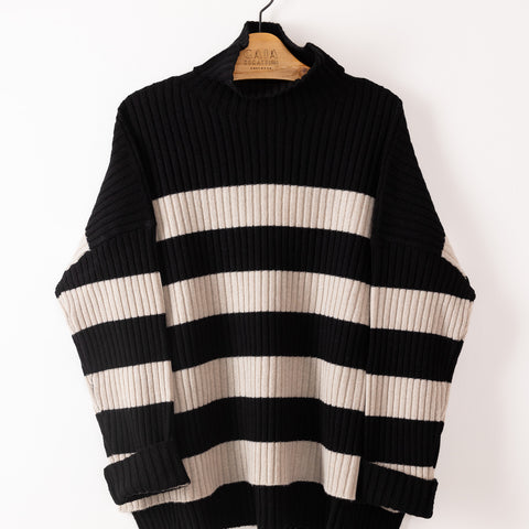 friend - striped black ecrù