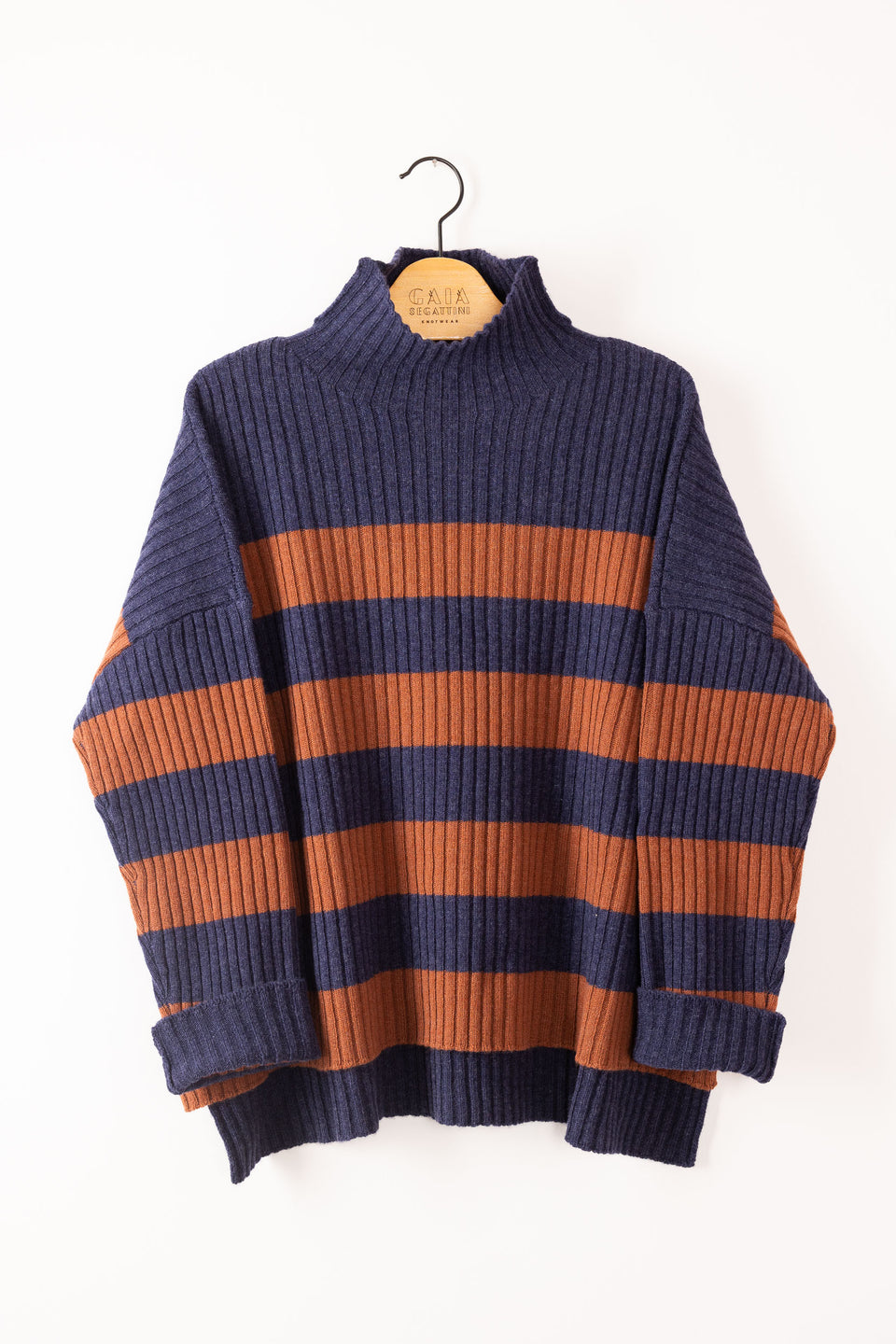 friend - striped denim caramel 