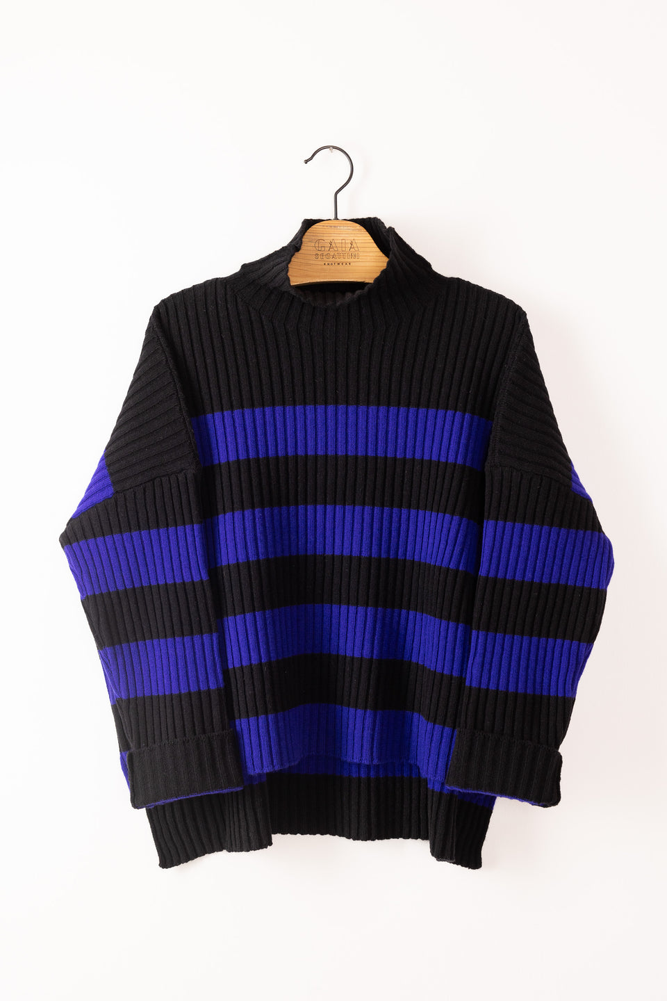 friend - striped black blue klein