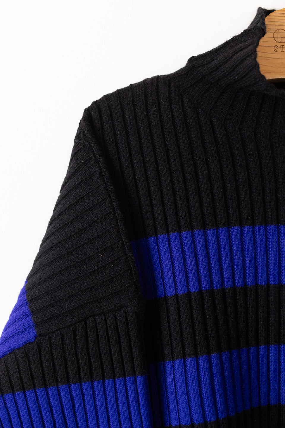 friend - striped black blue klein