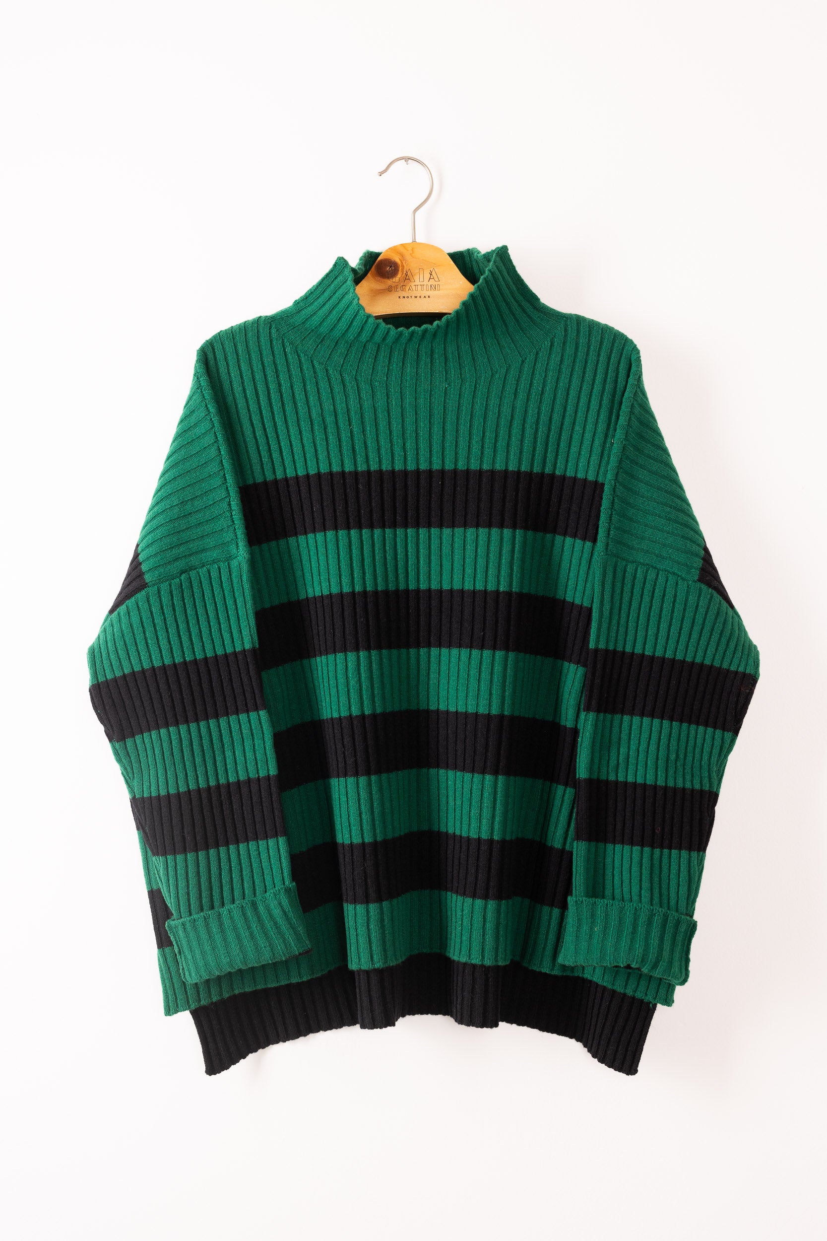 friend striped black green Gaia Segattini Knotwear
