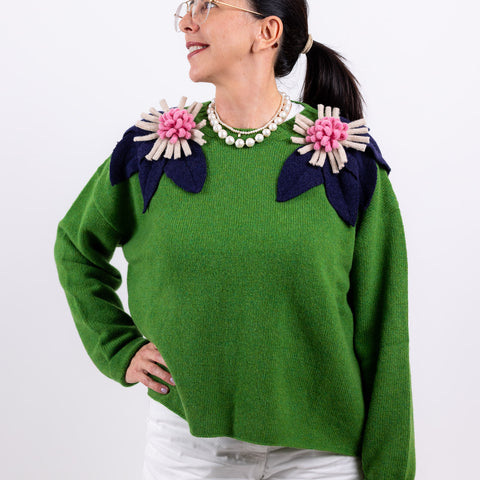 Bloom - prato fiore navy, cremino e bubblegum