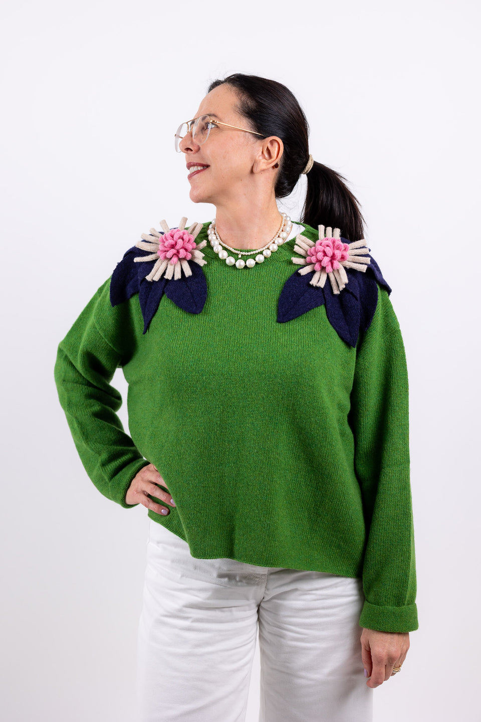 Bloom - prato fiore navy, cremino e bubblegum