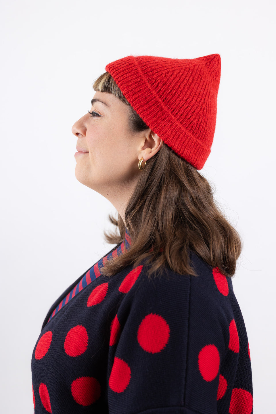 Wes Cap - red Mohair