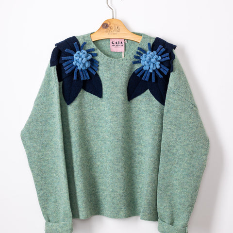 Bloom - mentina fiore navy, denim e cielo