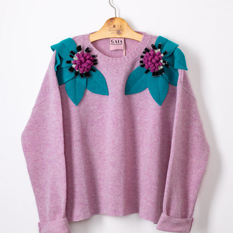 Bloom - bocciolo fiore smeraldo, b/n e susina