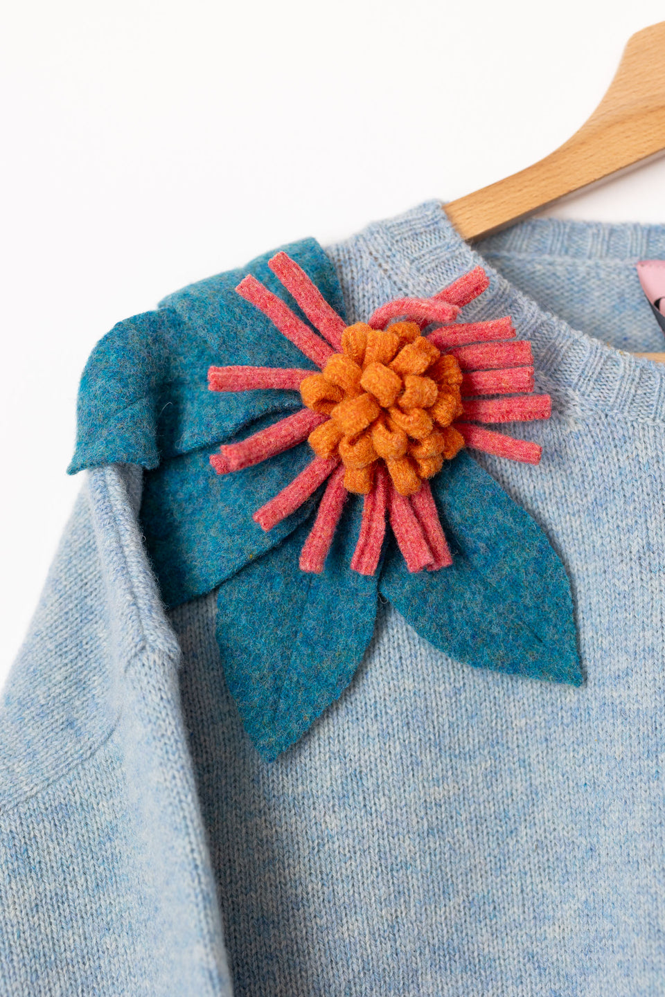 Bloom - cielo mélange fiore pavone, pink e mandarino