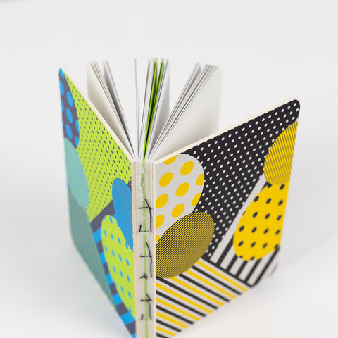 Doubleface notebook with exposed spine - A6