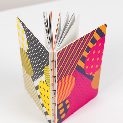 Doubleface notebook with exposed spine - 13x21