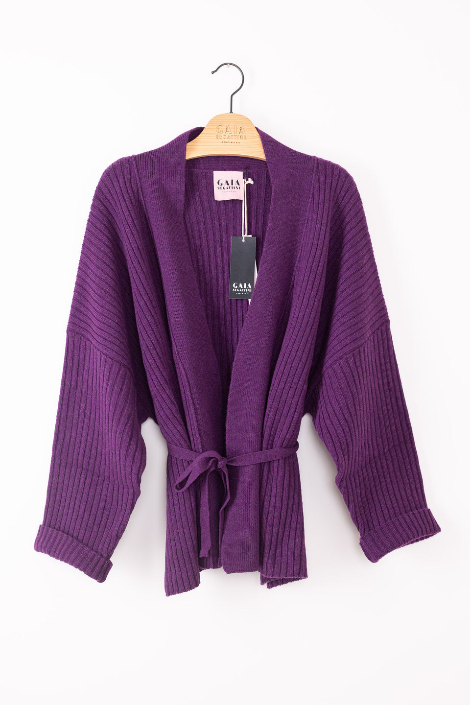 friend cardigan - aubergine 