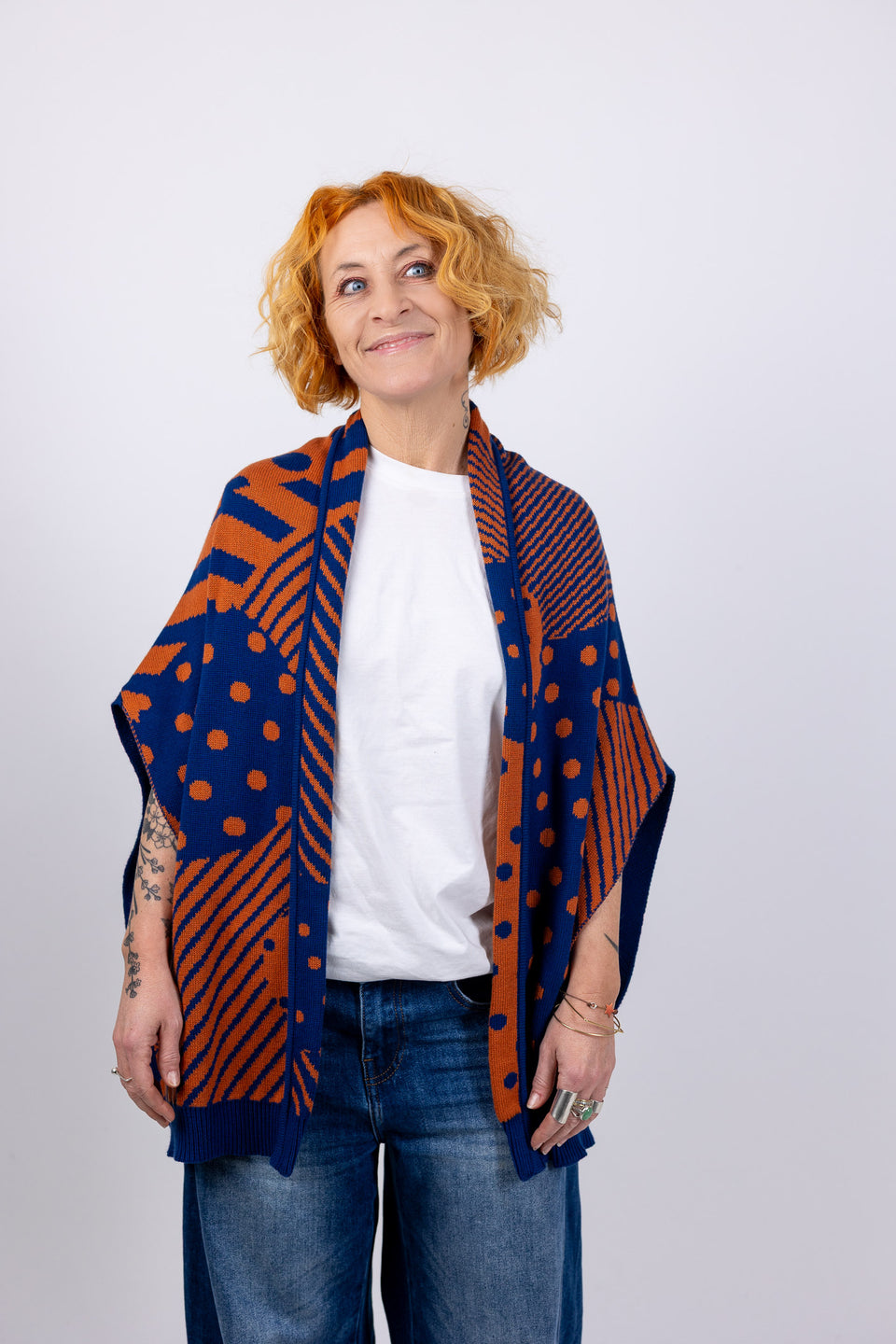 anna vest - cherry and jem pink - one size