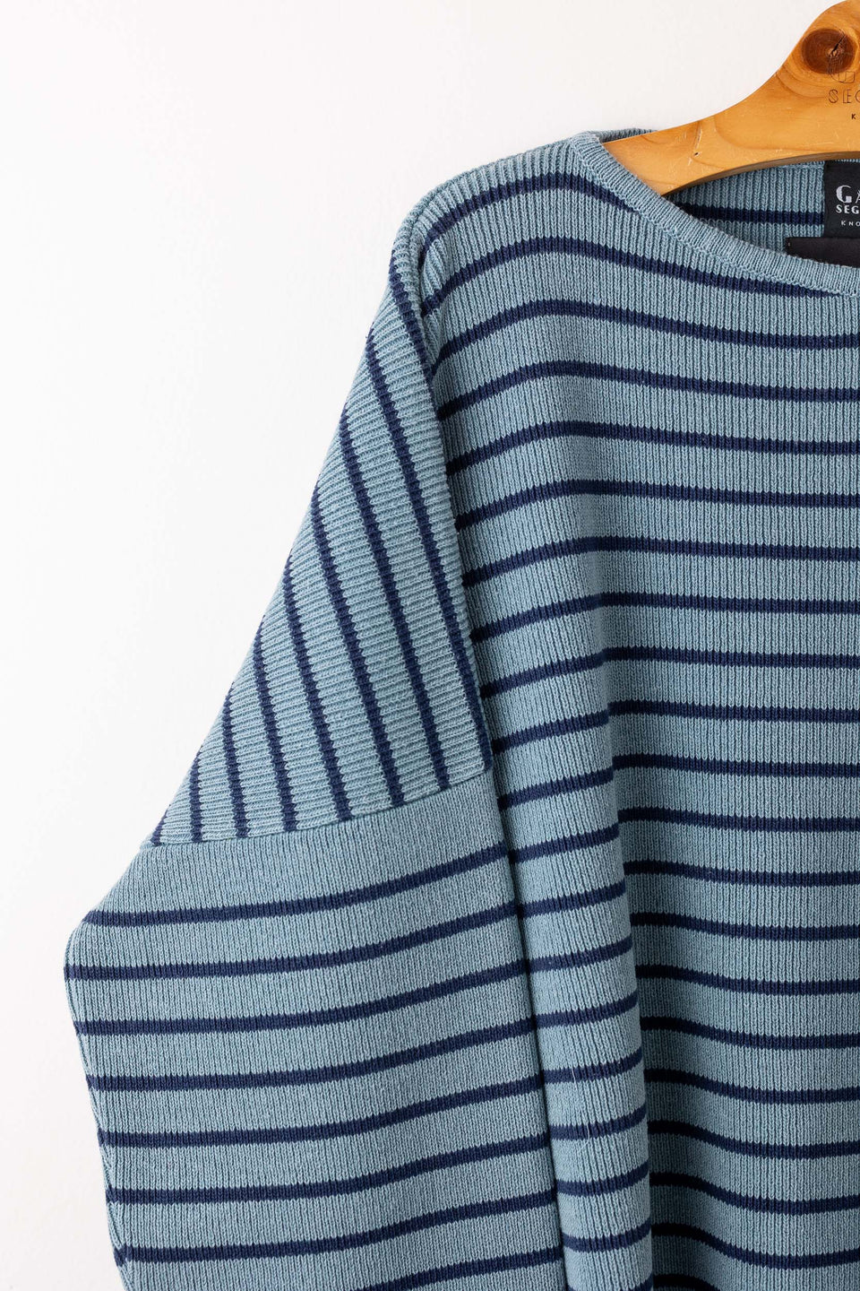 Pablo - denim riga blu - collaborazione con Tintoria Emiliana