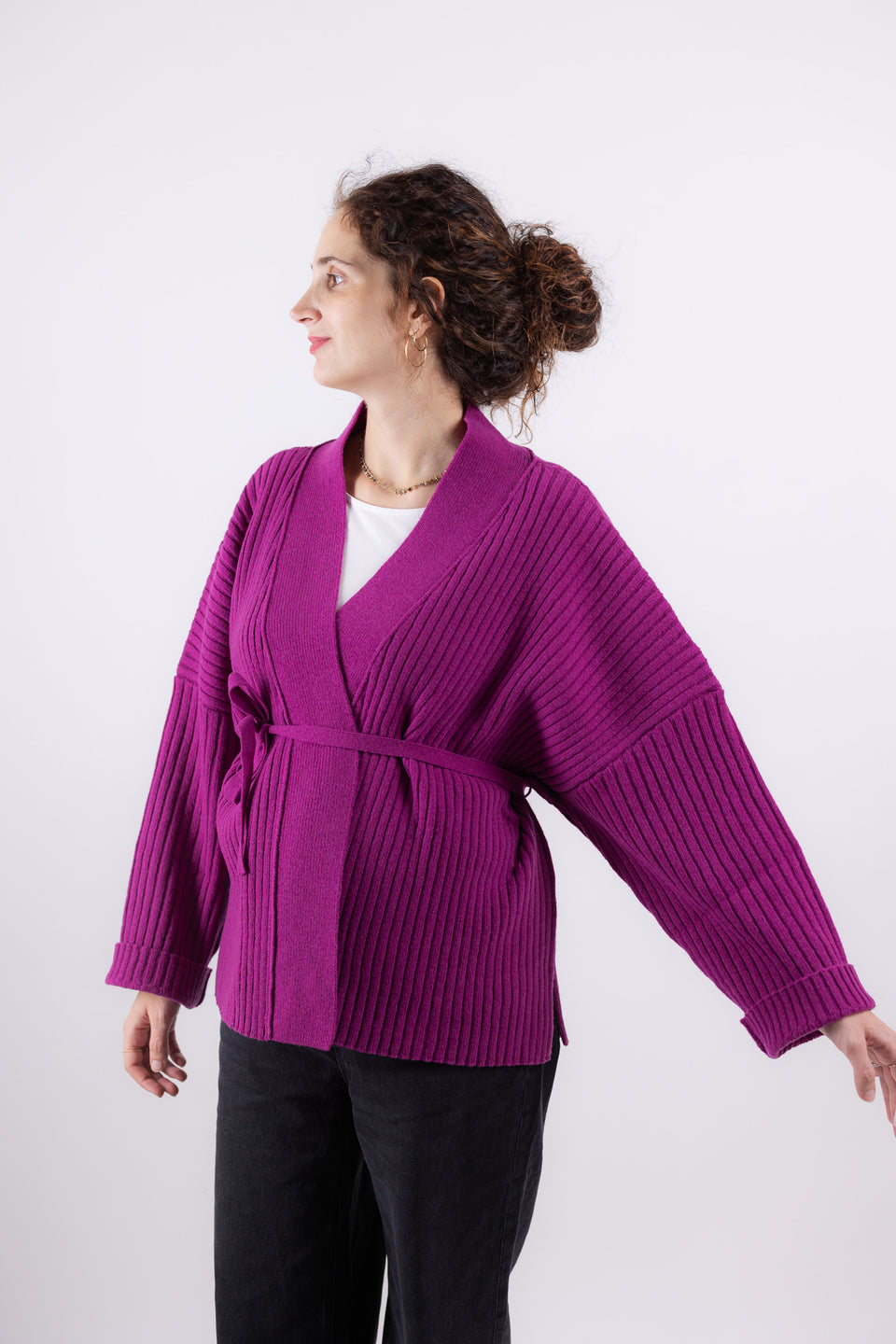 friend cardigan - anemone 