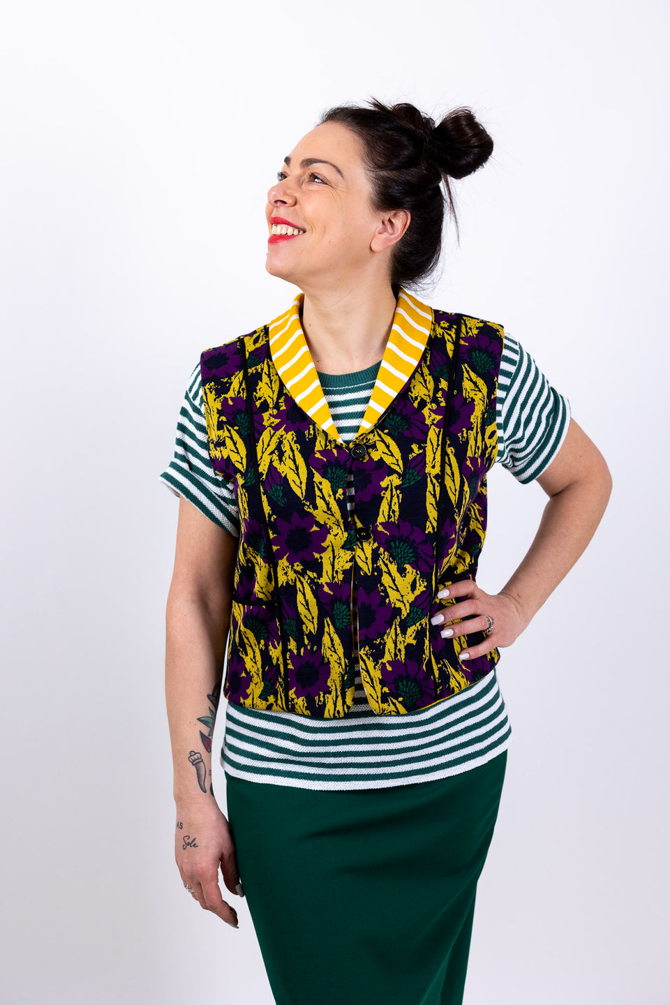 Hobbie Gilet - Nero fiore