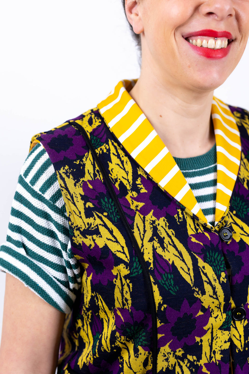 Hobbie Gilet - Nero fiore