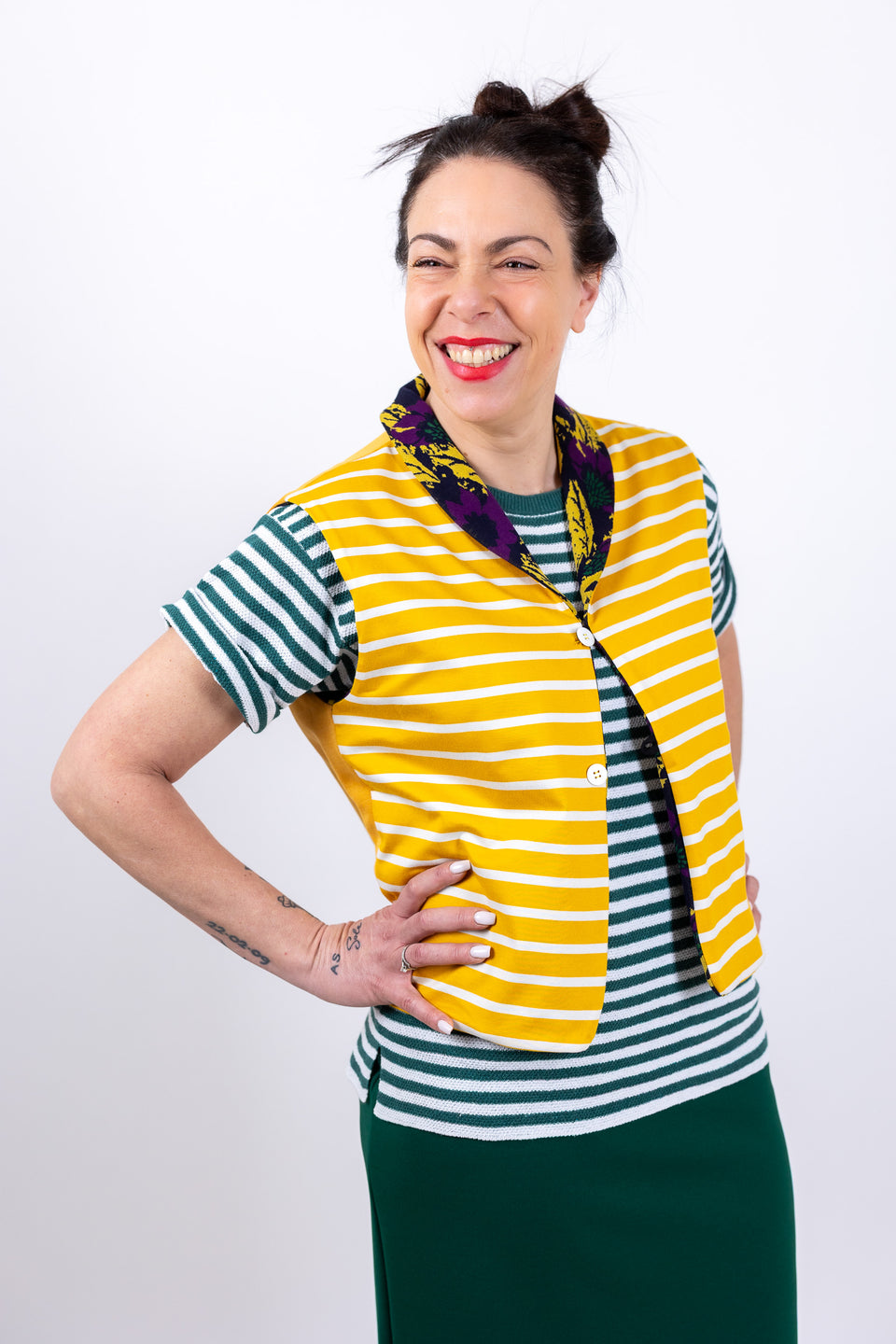 Hobbie Gilet - Nero fiore