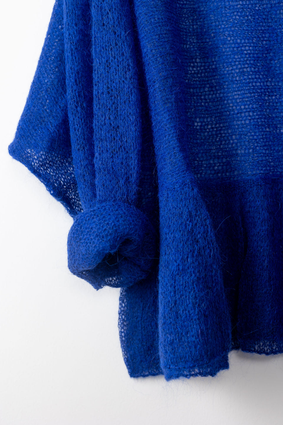 Punky - crew neck with ruffles - royal blue