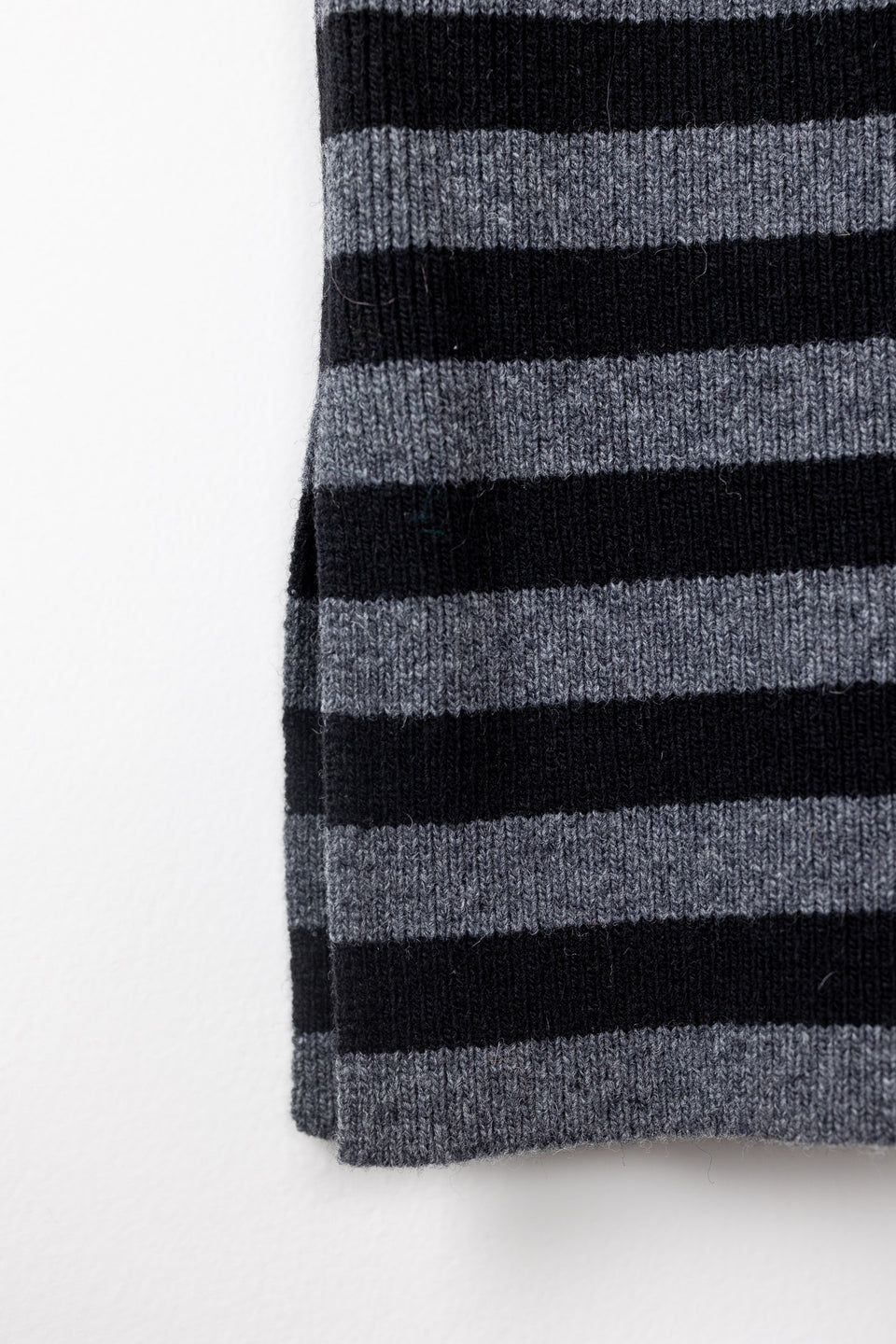 Gaia - black and grey striped pencil skirt