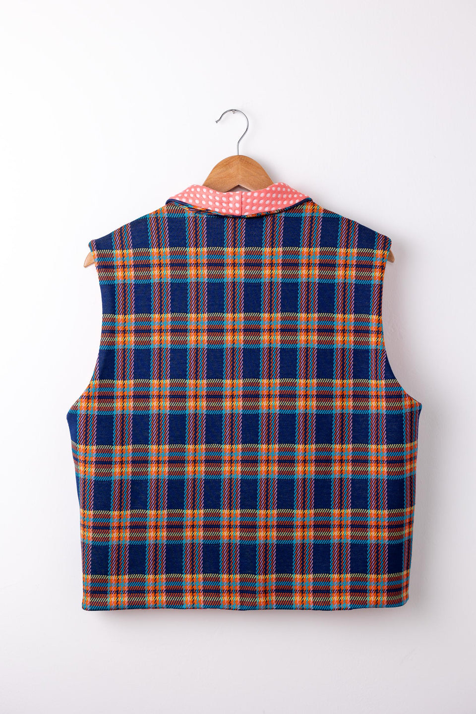 Hobbie Gilet - Scozzese corallo