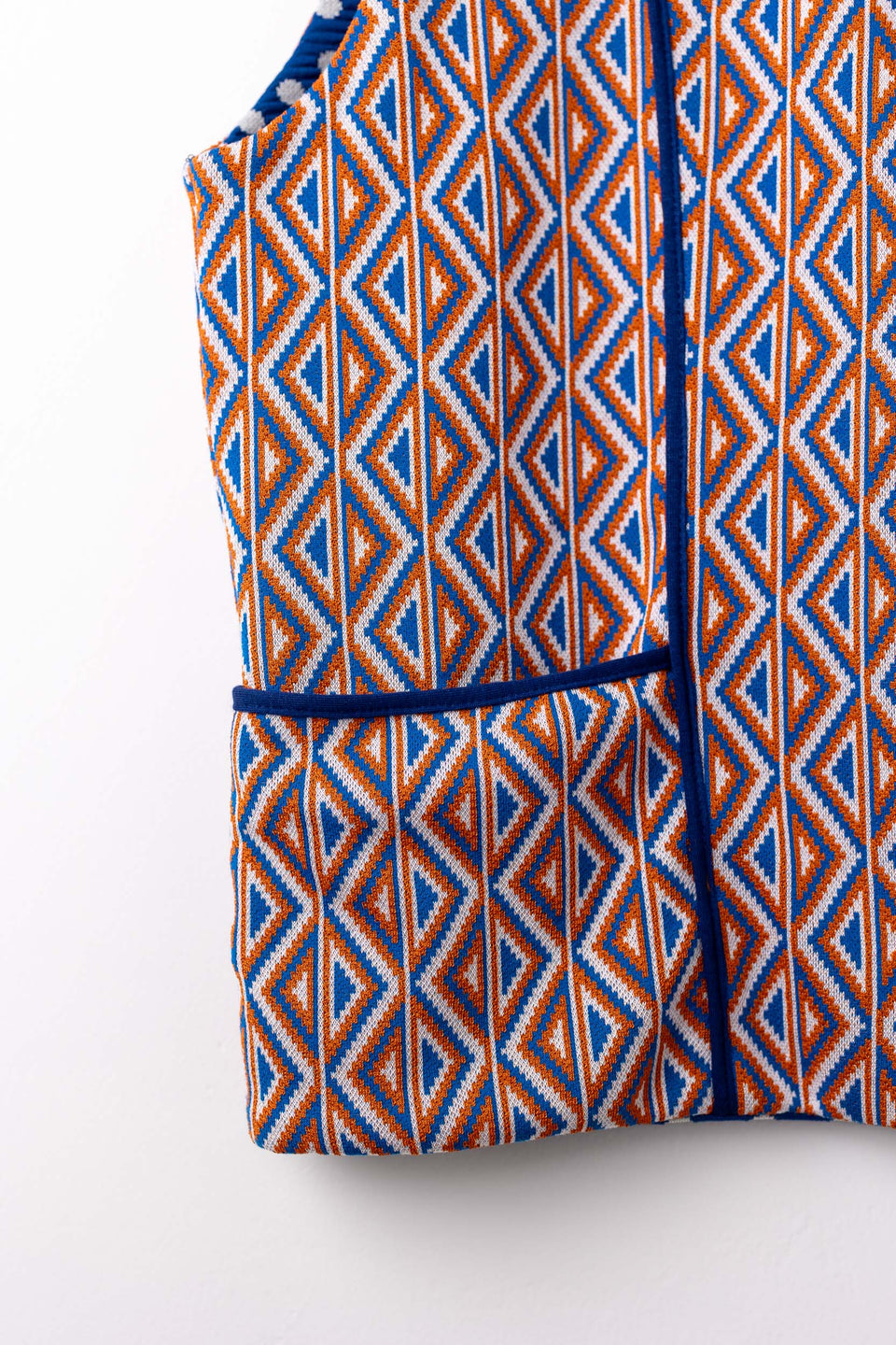 Hobbie Gilet - Denim arancio