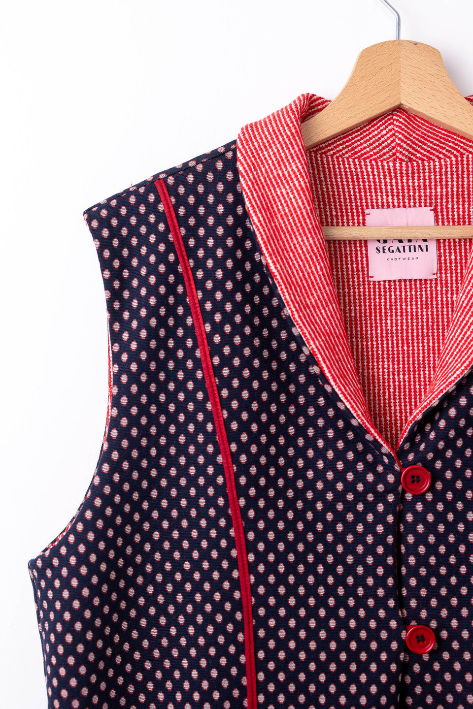 Hobbie Gilet - Navy rosso