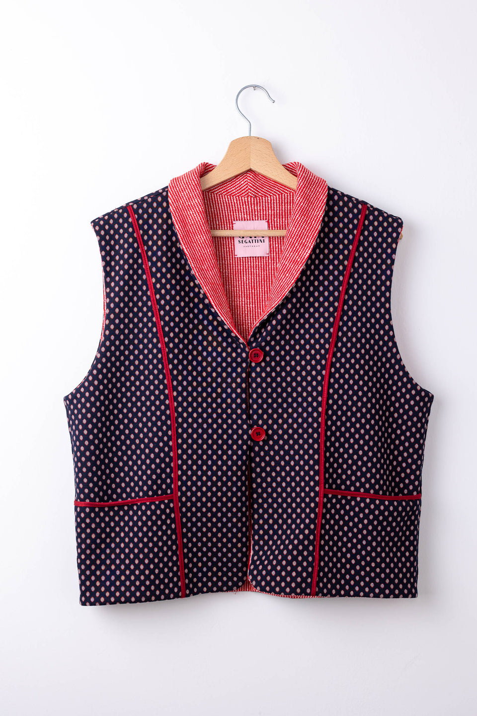 Hobbie Gilet - Navy rosso