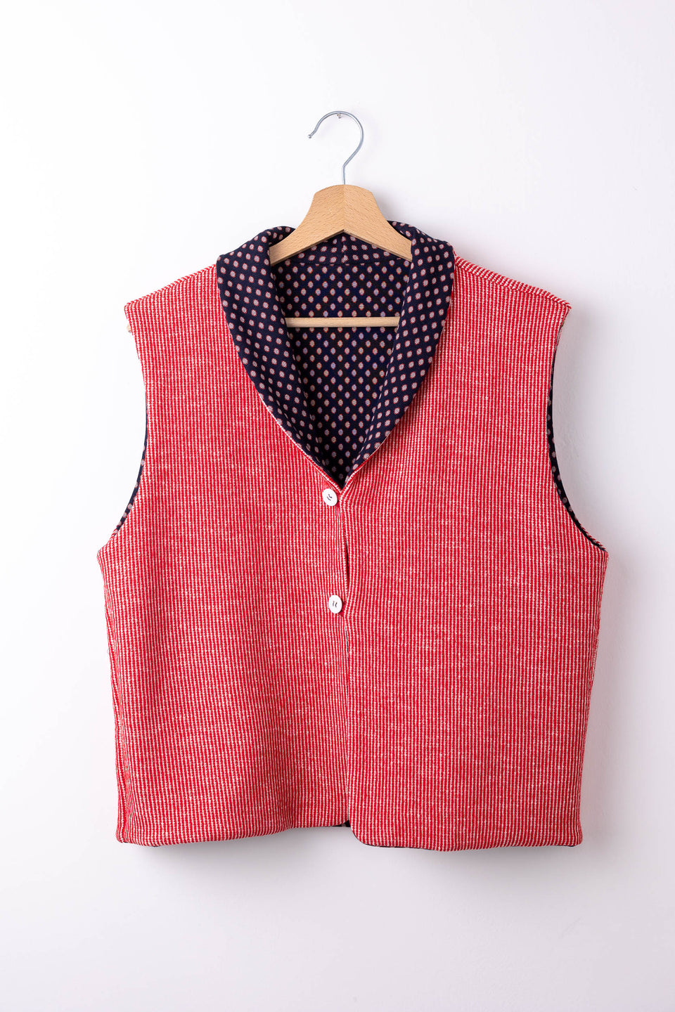 Hobbie Gilet - Navy rosso