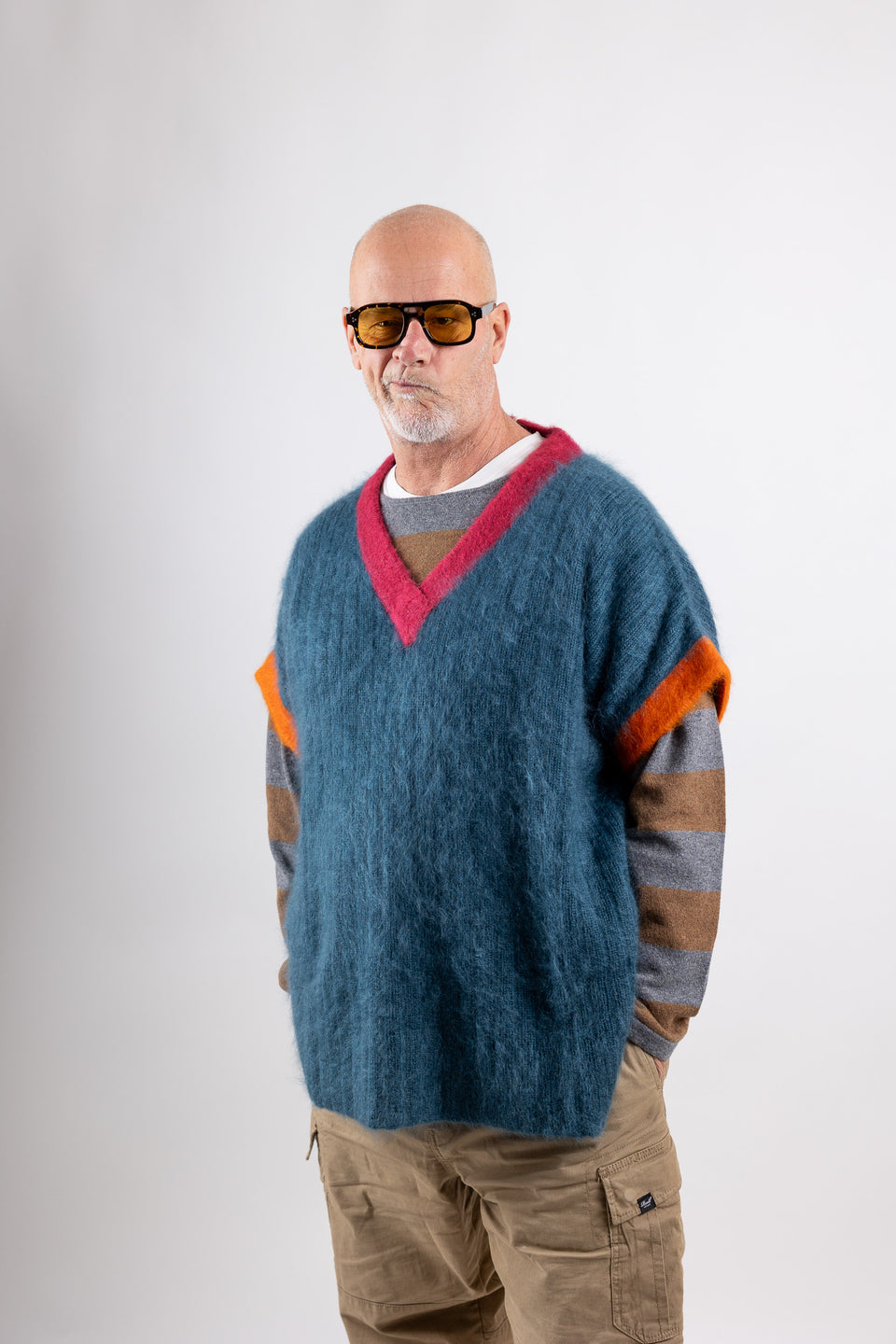 Billy - oversize vest - teal