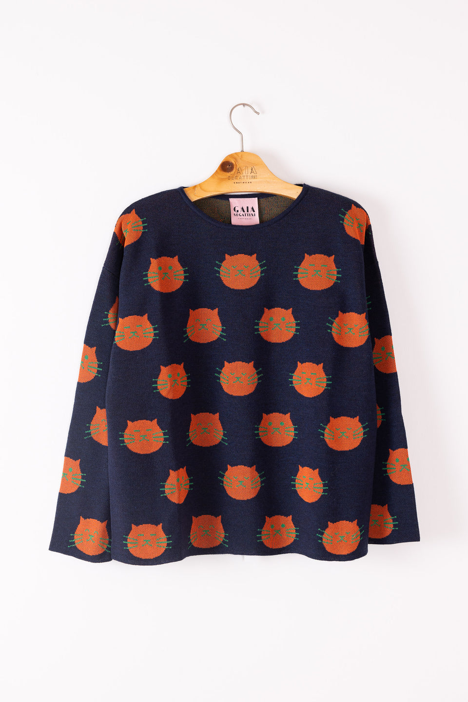 Love - Cats pattern crewneck sweater