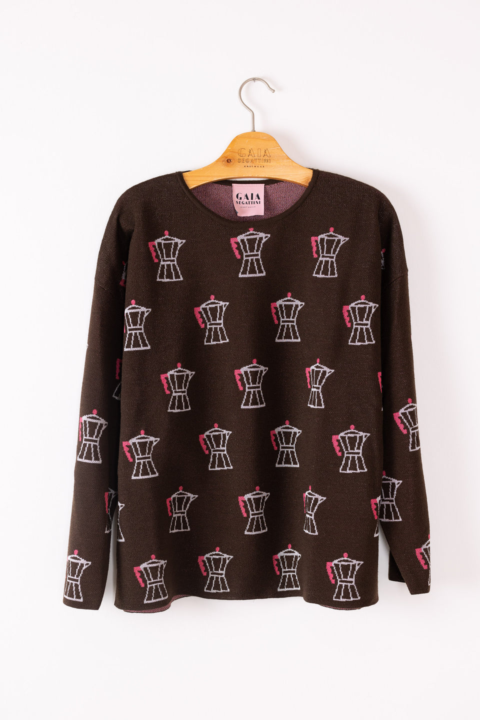 Love - Coffee pattern crewneck sweater