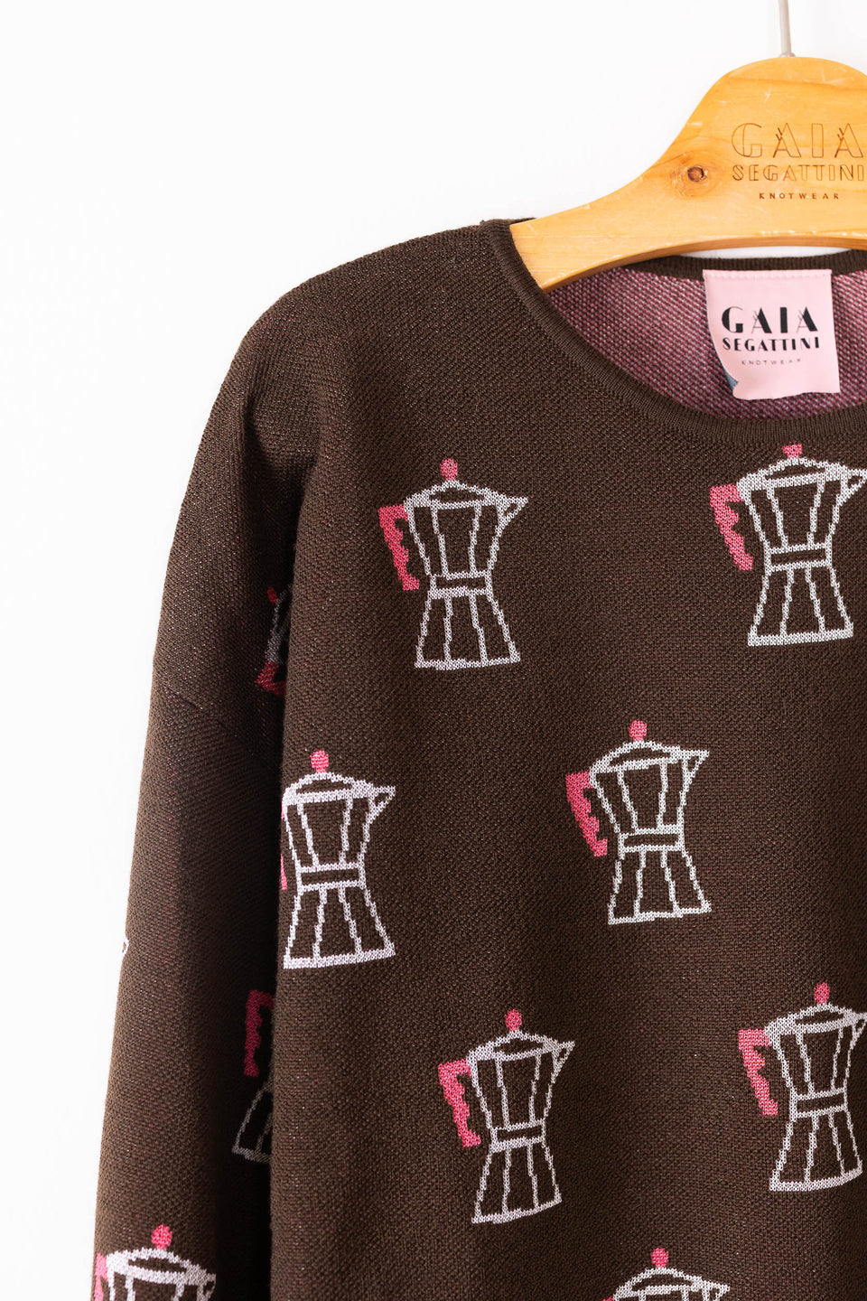 Love - Coffee pattern crewneck sweater