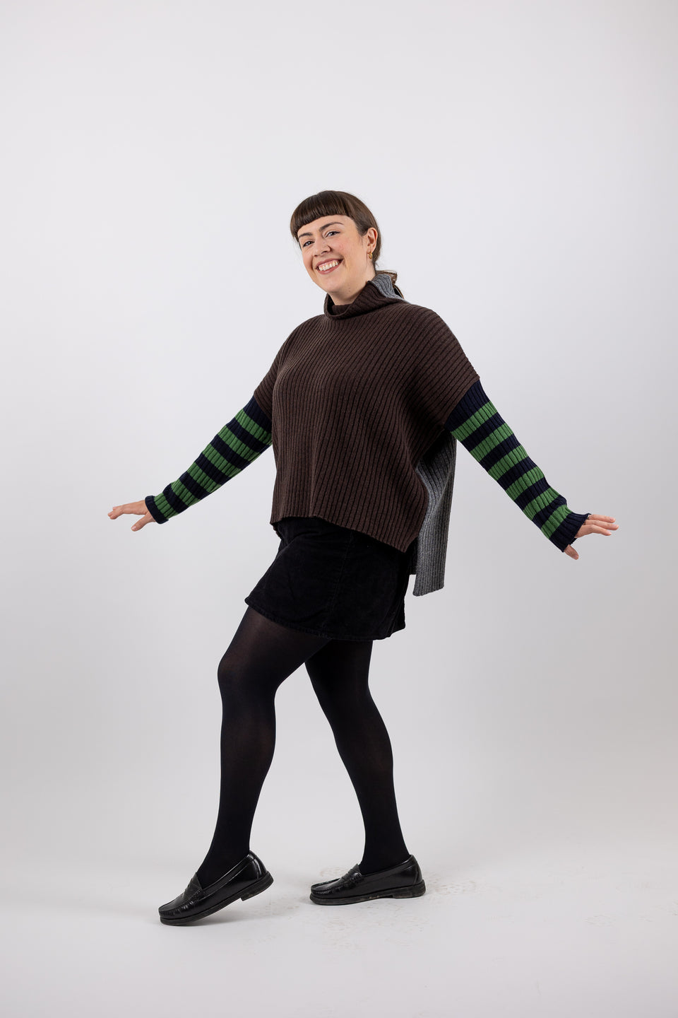 Friend ecolimited - cioccolato e grigio tweed