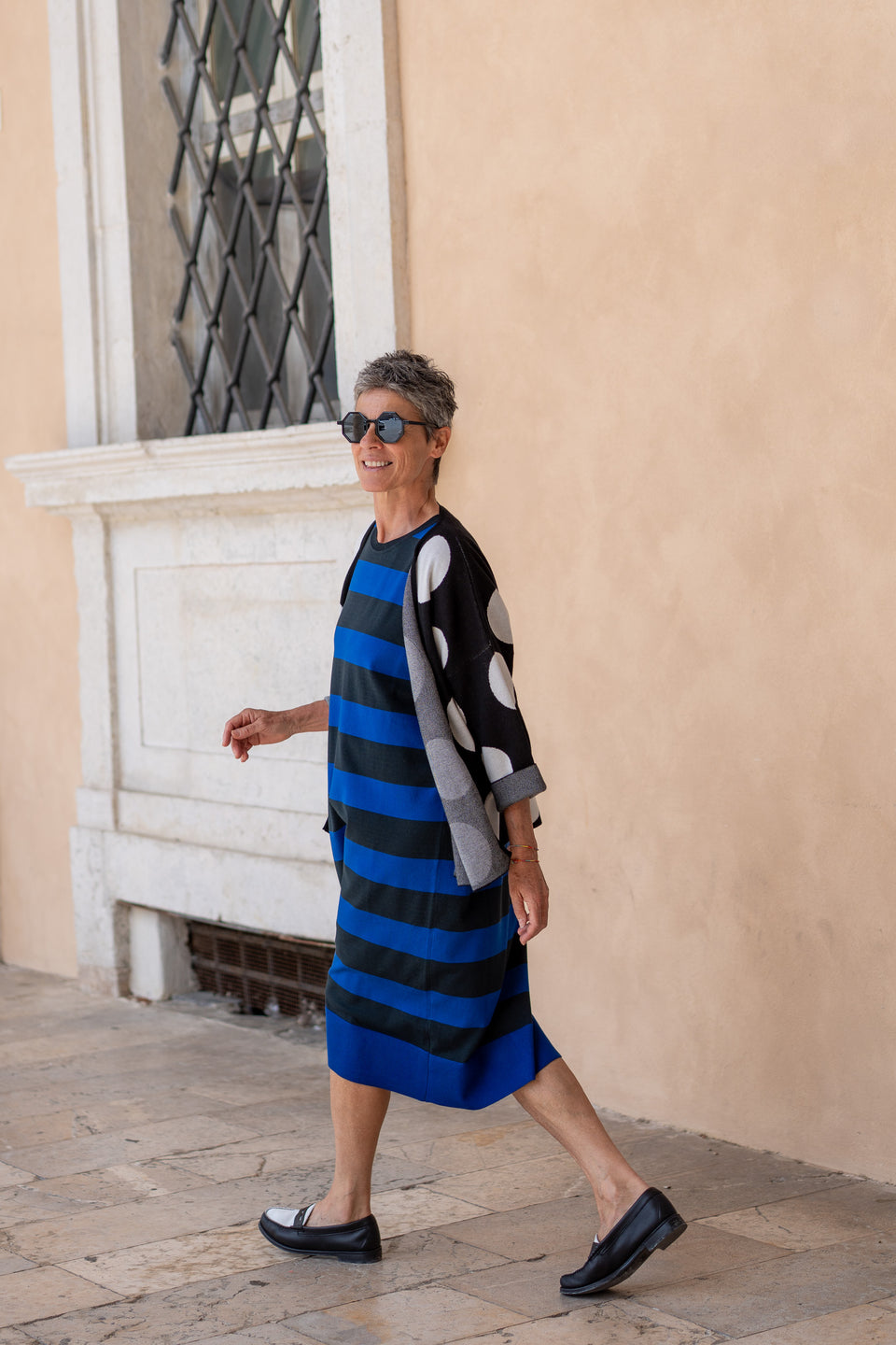 Twiggy - royal striped black