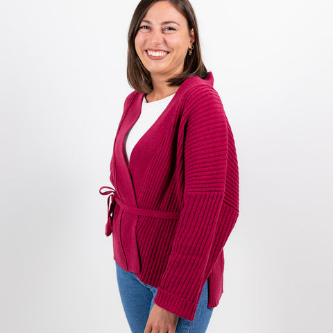friend cardigan - prugna