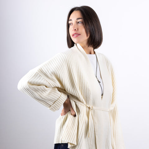 friend cardigan - latte