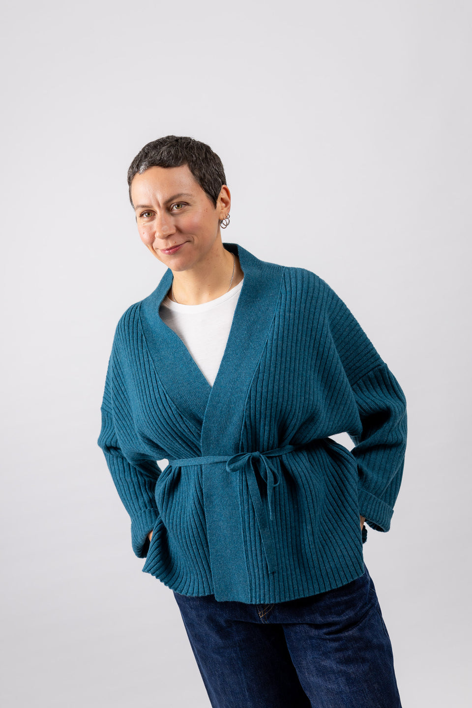 friend cardigan - pavone
