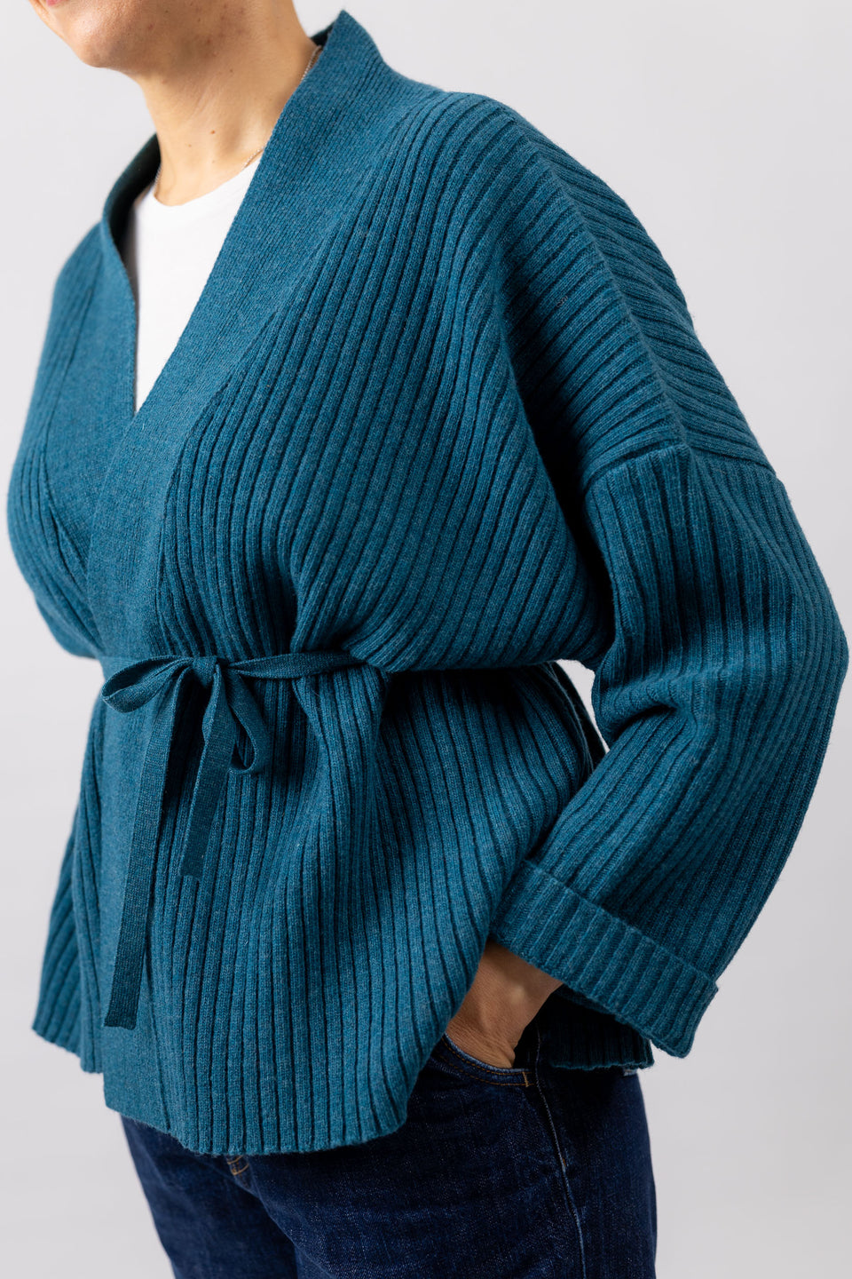 friend cardigan - pavone