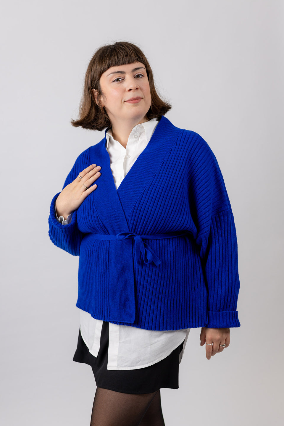 friend cardigan - royal