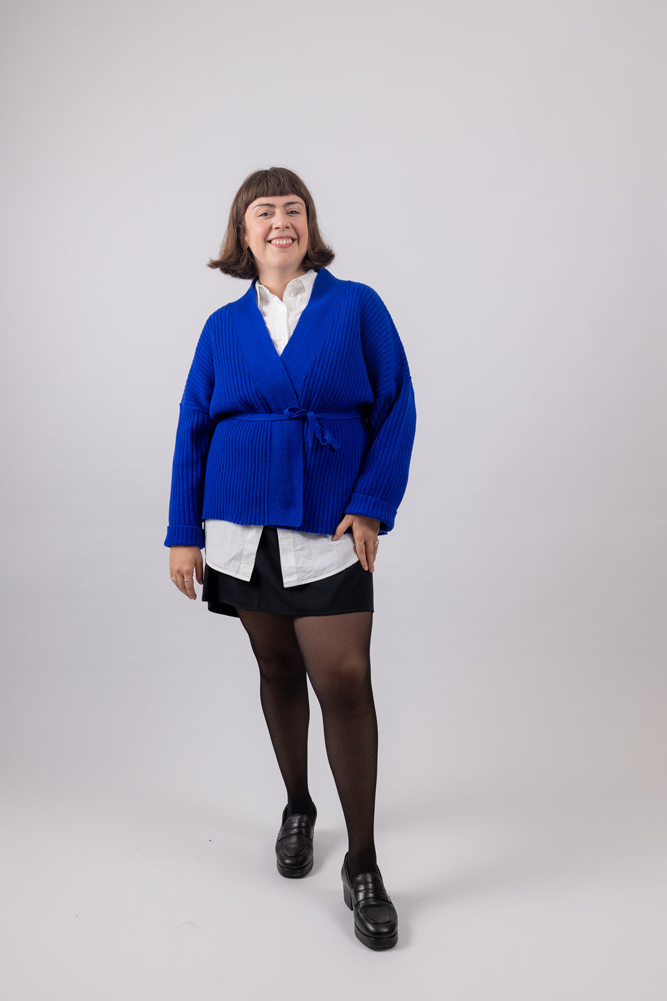 friend cardigan - royal